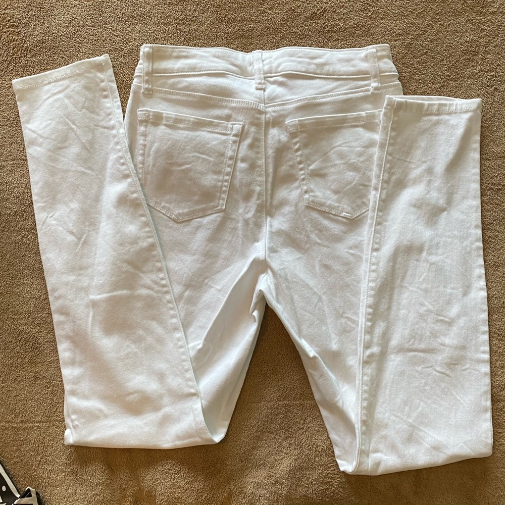 Ladies Jeans, white, size 4